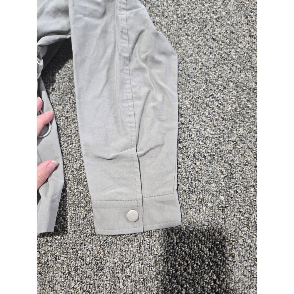 Pink Lily Sage Green Drawstring Utility Jacket 100% Cotton Womenn'sXS - Picture 10 of 15